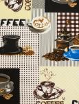Габардин д/дом.текстиля "COFFEE background"