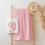 Полотенце в сумке Этель "Blondy princess", 70*130 см, цв.розовый, 100% хлопок