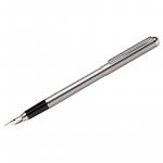 Ручка перьевая Berlingo Silver Prestige синяя, 0,8 мм, корпус хром, пластик. футляр, CPs_82113