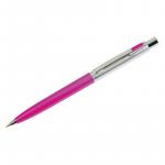 Ручка шариковая Berlingo "Silver Arrow", хром/фуксия, 0,7мм, синяя, кнопочн., инд.упак., CPs_70511