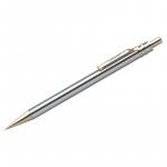 Ручка шариковая Berlingo Silver Premium синяя, 0,7 мм, корпус хром/золото, кнопочн., пласт. футляр, CPs_72935