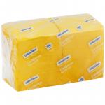 Салфетки бумажные OfficeClean Professional, 1 слойн., 24*24 см, желтые, 400 шт., 290888