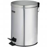 Ведро-контейнер для мусора (урна) OfficeClean Professional, 12 л,  нержавеющая сталь, хром, 277568