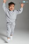 Спортивный костюм детский серый меланж