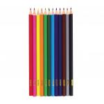 Карандаши цветные ПИФАГОР ЖИРАФ, 12 цветов, пластиковые, классические заточенные, 181250