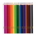 Карандаши цветные ПИФАГОР ЖИРАФ, 24 цвета, пластиковые, классические заточенные, 181252