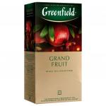 Чай GREENFIELD (Гринфилд) "Grand Fruit", черный, гранат-розмарин, 25 пак. в конв. по 1,5г, ш/к 13874