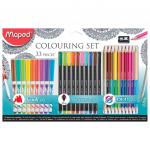 Набор для творчества MAPED "Colouring Set", 10флом, 10капилл.руч, 12двустор.цвет.кар,точилка,897417