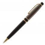Ручка подарочная шариковая BRAUBERG Sonata, СИНЯЯ, корпус золотистый с черн.,линия 0,5мм, 143483