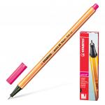 Ручка капиллярная (линер) STABILO Point 88, НЕОН РОЗОВАЯ, корпус оранжевый, линия 0,4мм, 88/056