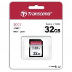 Карта памяти SDHC 32GB TRANSCEND UHS-I U3, 95 Мб/сек (class 10), TS32GSDC300S