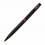 Ручка подарочная шариковая BRAUBERG Tono, СИНЯЯ, корпус черный, синие детали, 0,5мм, 143489