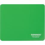 Коврик для мыши SONNEN "GREEN", резина+ткань, 220х180х3 мм, 513305