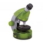 Микроскоп детский LEVENHUK LabZZ M101 Lime, 40-640 крат, монокулярный, 3 объектива, 69034