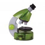 Микроскоп детский LEVENHUK LabZZ M101 Lime, 40-640 крат, монокулярный, 3 объектива, 69034