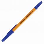 Ручка шариковая STAFF ORANGE C-51, СИНЯЯ, корпус оранжевый, узел 1мм, линия письма 0,5мм, 143332