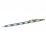 Ручка подарочная шариковая BRAUBERG Brioso, СИНЯЯ, корпус серебристый с золотист., 0,5мм, 143463