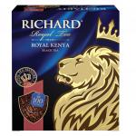 Чай RICHARD "Royal Kenya", черный, 100 пакетиков по 2 г, ш/к 52454