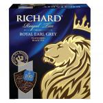 Чай RICHARD "Royal Earl Grey", черный с бергамотом, 100 пакетиков по 2 г, ш/к 51082