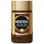 Кофе молотый в растворимом NESCAFE (Нескафе) "Gold", сублимированный,47,5г,стеклянная банка,12135509