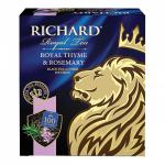 Чай RICHARD "Royal Thyme & Rosemary", черный с чабрецом и розмарином, 100 пакетиков по 2г, ш/к 53901