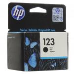Картридж струйный HP (F6V17AE) Deskjet 2130, №123, чёрный, ориг, ресурс 120 стр.
