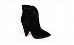 0Z0020-04-1А черный (Текстиль/Байка) Ботинки женские