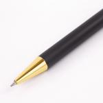 Ручка подарочная шариковая BRAUBERG Piano, СИНЯЯ, корпус черный с золот., линия 0,5мм, 143473