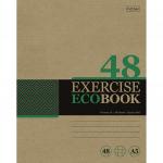 Тетрадь А5 48л. HATBER скоба, клетка, обложка крафт, Экобук (5 видов в спайке), 48Т5В1