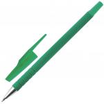 Ручка шариковая STAFF EVERYDAY, ЗЕЛЕНАЯ,корпус прорезинен. зеленый, узел 0,7мм,линия 0,35мм,142400