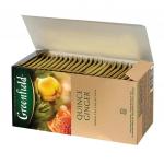 Чай GREENFIELD (Гринфилд) "Quince Ginger", зеленый, айва-имбирь, 25 пакетиков в конв. по 2г,ш/к13881