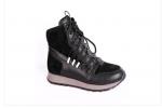 0Z0199-01-1 черный (Иск.кожа/Байка) Ботинки женские