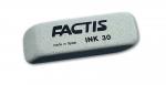 Ластик FACTIS INK 30 (Испания), 58х20х10 мм, серый, для чернил, скошенные края, абразивный каучук
