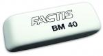Ластик FACTIS BM 40 (Испания), 52х20х7 мм, белый, прямоугольный, скошенные края, синтетический каучук, CNFBM40
