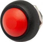 Выключатель-кнопка круглая диаметр 12 мм (без фиксации, влагостойкая)