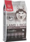 Blitz корм для собак всех пород Ягненок и рис 15кг Sensitive Adult All Breeds Lamb&Rice Блиц