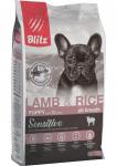 Blitz корм для щенков всех пород Ягненок и рис 2кг Sensitive Puppy All Breeds Lamb&Rice Блиц