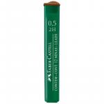 Грифели для механических карандашей Faber-Castell "Polymer", 12шт., 0,5мм, 2H, 521512