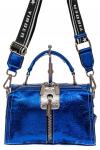 Женская голографическая сумка из искусственной кожи, цвет синий