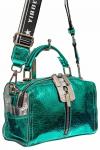 Женская сумка из искусственной кожи с эффектом "хамелеон", цвет зеленый