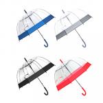 Зонт-трость женский, сплав, пластик, ПВХ, 58см, 8 спиц, 4 дизайна