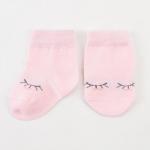 Носки Крошка Я "Глазки", розовый, 8-10 см