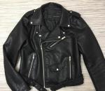 Куртка экокожа с кармашком и ремнем black ZI DT T124 Новая цена