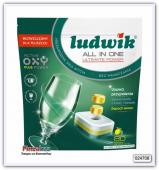 Таблетки для посудомоечных машин LUDWIK All in One (лимон) 80 шт