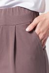Широкие брюки из фактурного трикотажа premium на эластичном поясе.