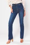 Базовые джинсы прямого силуэта bootcut из супер-эластичного денима