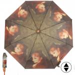 Зонт женский RST-3742,  R=56 см,  суперавт   8 спиц-сталь+fiber,  3 слож,  полиэстер,  мультиколор 227334