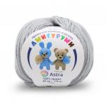 Пряжа Astra Premium 'Амигуруми' 50гр 175 м (100% акрил) (168 светло-серый)