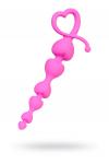 Анальная цепочка ToDo by Toyfa Sweety, силикон, розовый, 18,5 см, O 3,1 см
