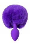 Анальная втулка с хвостом ToDo by Toyfa Sweet bunny, силикон, фиолетовый, 13 см, O 2,8 см, 42 г